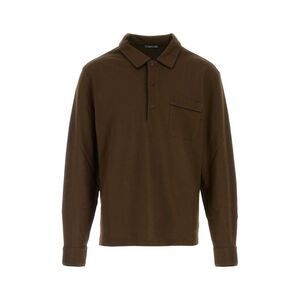 Tom Ford Men Chocolate Piquet Polo Shirt